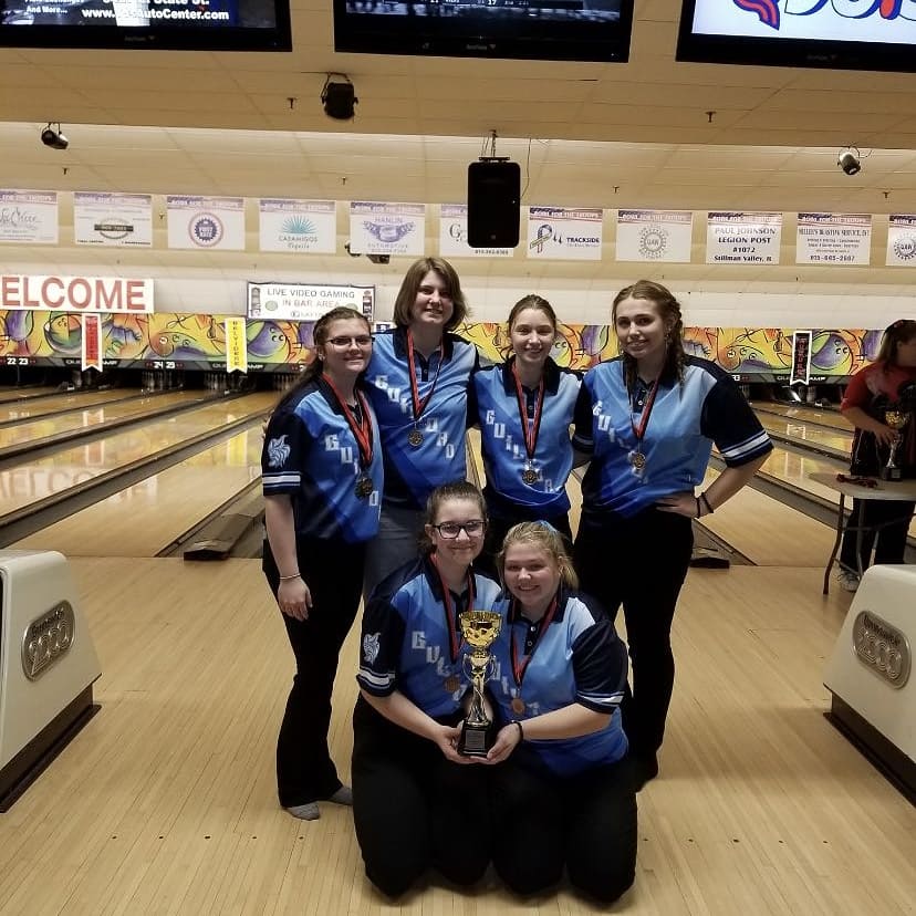 The Guilford girls bowling team finished 5th at the East invitational