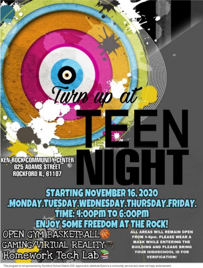 Teen Night - Gaming, virtual reality, and open court at Ken Rock Community Center