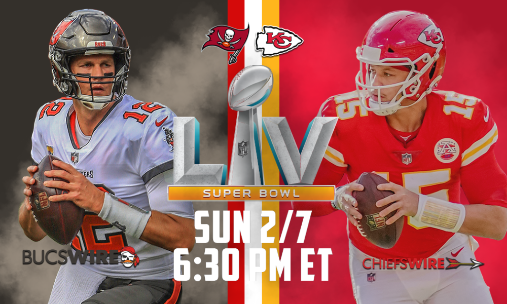 Chiefs vs Buccaneers in SuperBowl LV