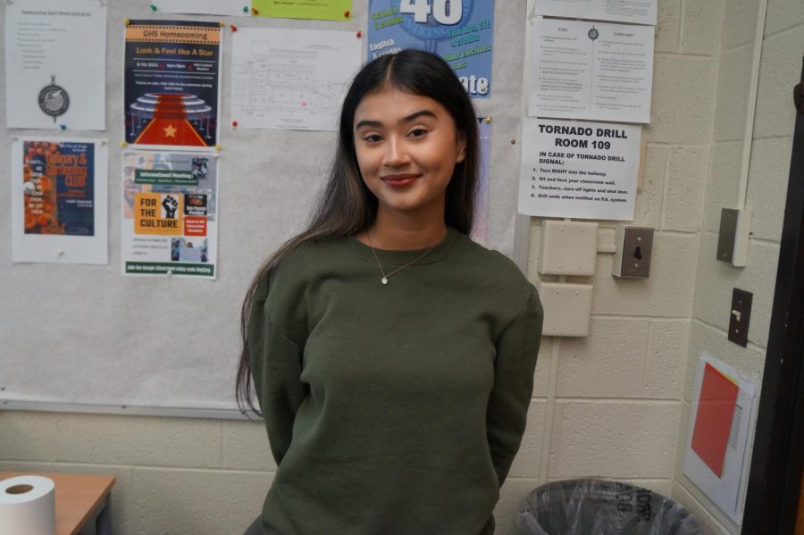 Malaika Khan, sophomore.  I refer to October 11th as Indigenous Peoples’ day, but sometimes I refer to it as Columbus day due to the fact that that’s what we were taught growing up.  Elementary and Middle schools would teach students about Christopher Columbus and the positive impact he has caused on the land we live on.  Schools never teach students about the negative impacts, though.  He and his men would rape, torture, and started a genocide of Indigenous people and demolished their tribes.  Today, only 2.09% of the population is Native American due to their actions.  I believe someone who stole land and tortured the people living on it shouldn’t be commemorated.  Instead, the people who were victims of his acts should be honoured and remembered on this day. 