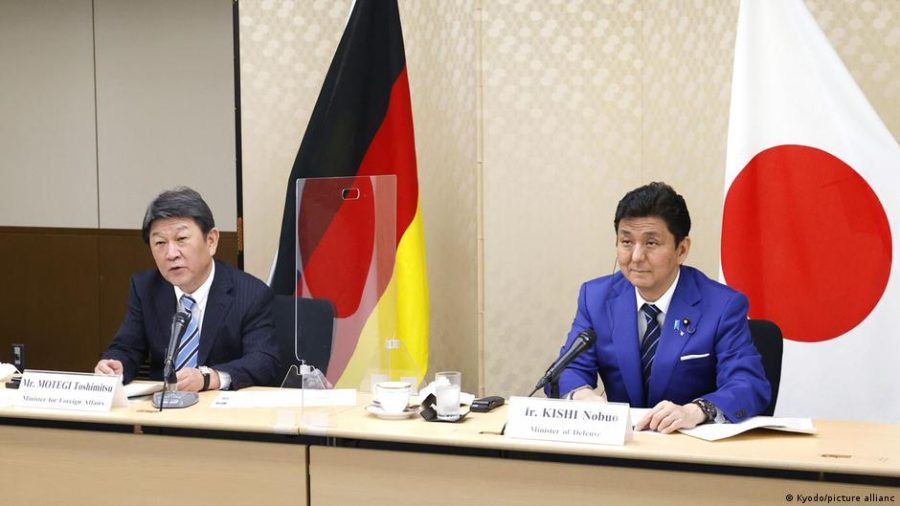 Delegates from Germany and Japan meeting to discuss security in the Indo-Pacific. Credit: DW