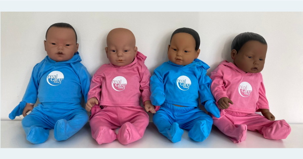 RealCare babies from child development class. 